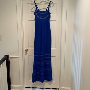 Herve Leger Cobalt Blue Gown